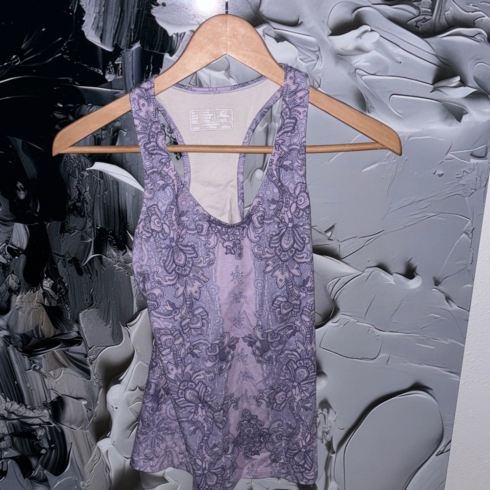 New Balance Purple and Cream Tank Top